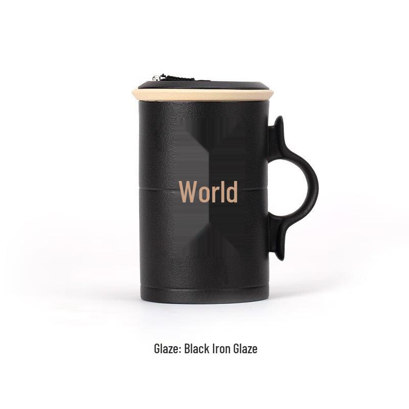 Edenus Black Iron Glaze Ceramic Tea Mug