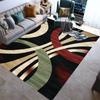 Fashionable Stylish Geometric Lines Washable Modern 3D Printing Carpet Mat Living Room Bedroom Toilets Rugs Area Rug