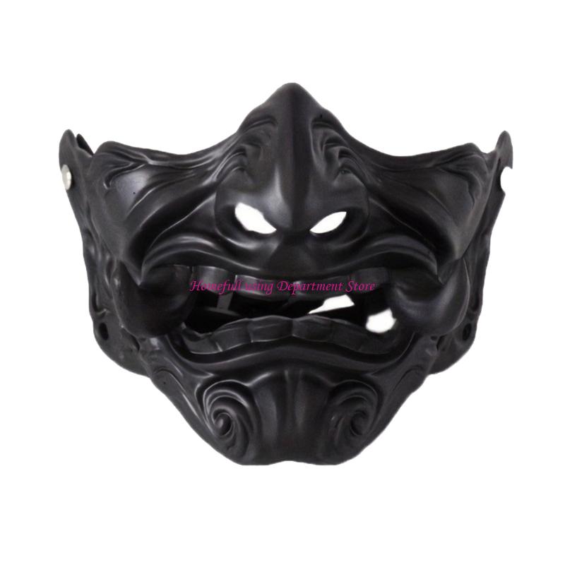Animes Cosplays Oni Face Covering Ventilated Design Quickly Adjustable Theatrical Property For Festivals And Themed Event
