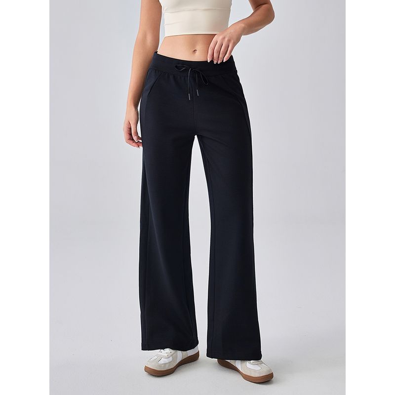 Mitaogirl Loose Sports and Leisure Drooping Straight Pants Female Easiest for Match Slimming and Wide Leg Breathable Yoga Pants