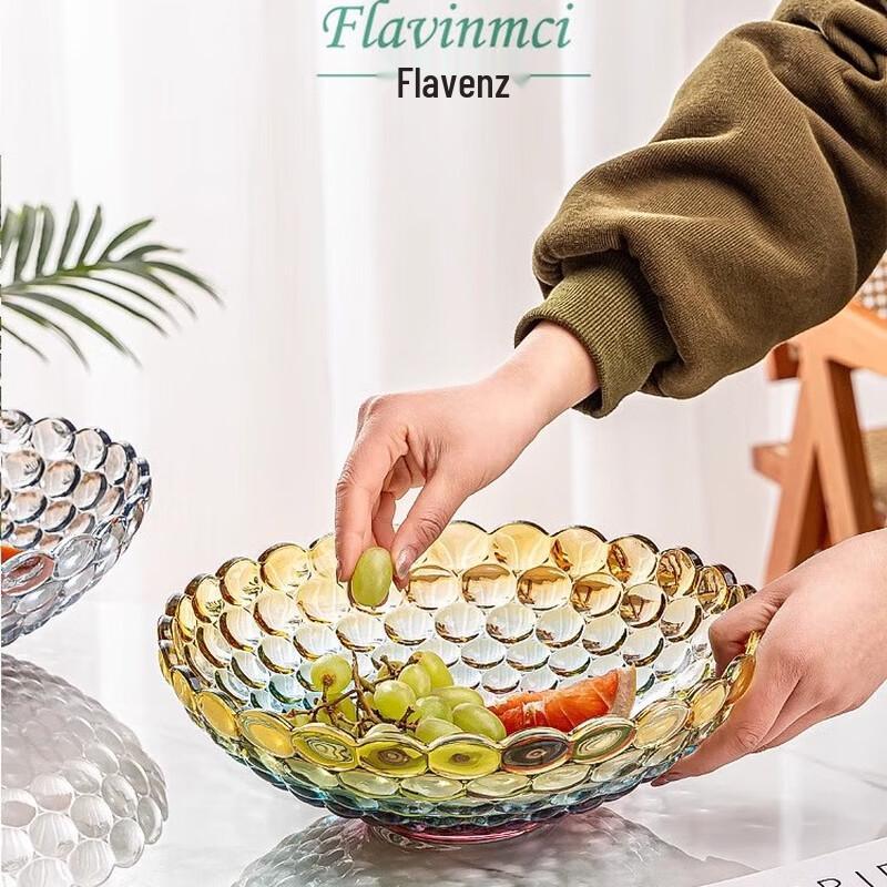 Nordic Creative Crystal Glass Fruit Plate