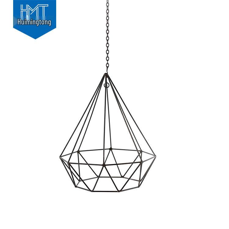 Nordic Geometric Iron Wall Hanging Flower Stand