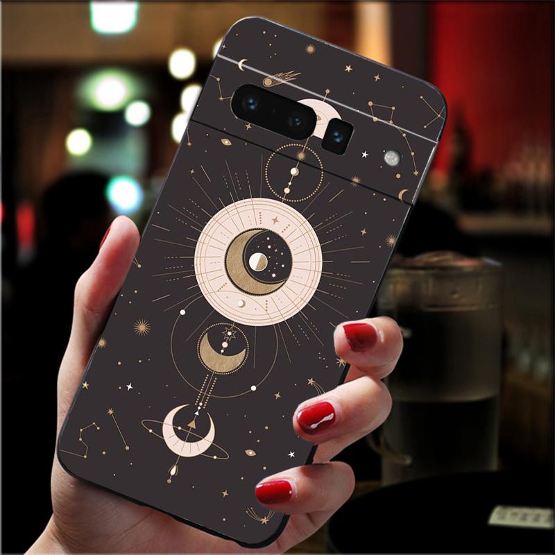 Phone Case For Google Pixel 10 Pro XL 9 Pro XL 9A 8 7 6 Pro Pixel 8A 7A 6A Pixel 8 7 6 5 Witches moon Tarot Mystery Totem
