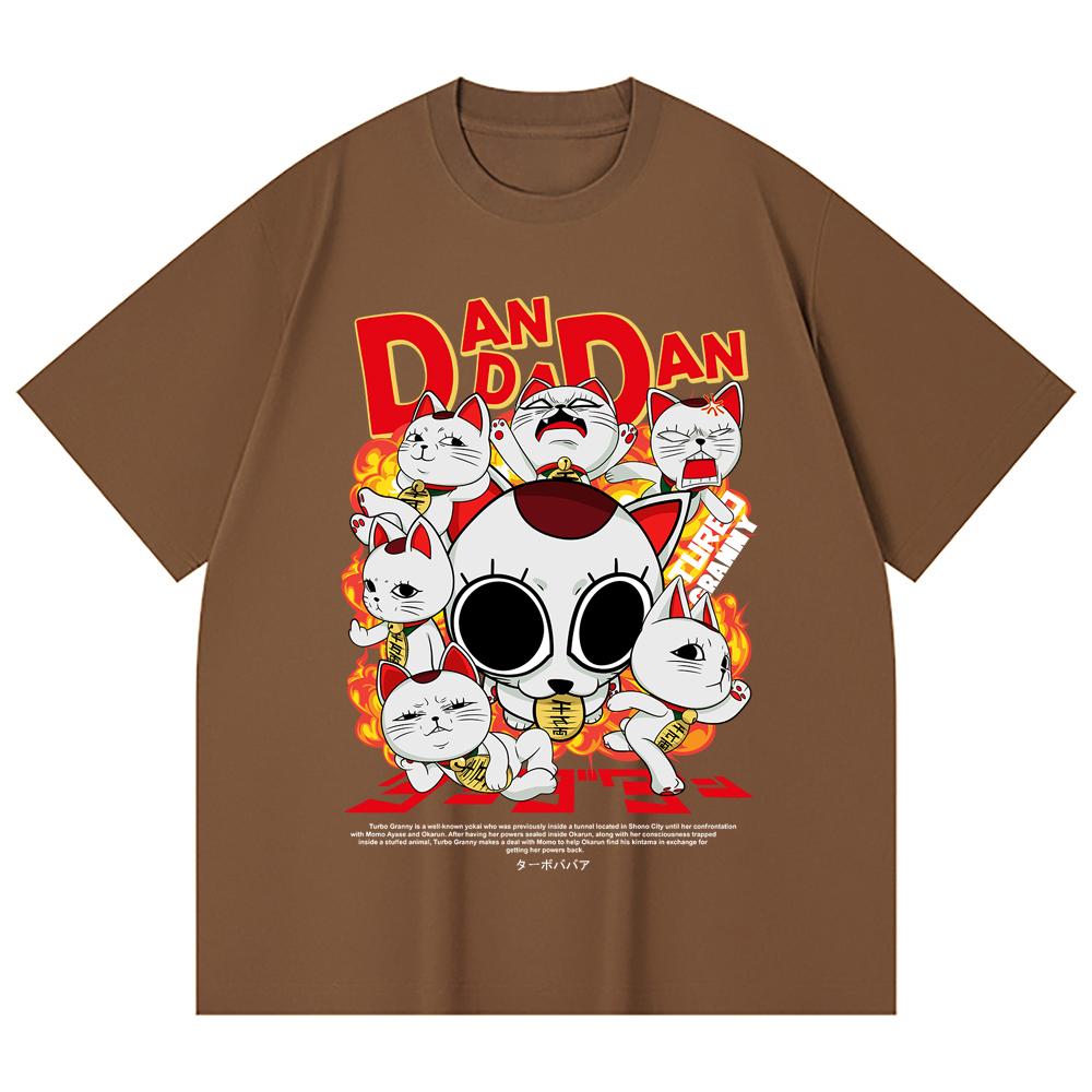 230 Gsm 100% Cotton Dandadan V12 Turbo Granny Print Unisex Heavy Cotton T Shirt