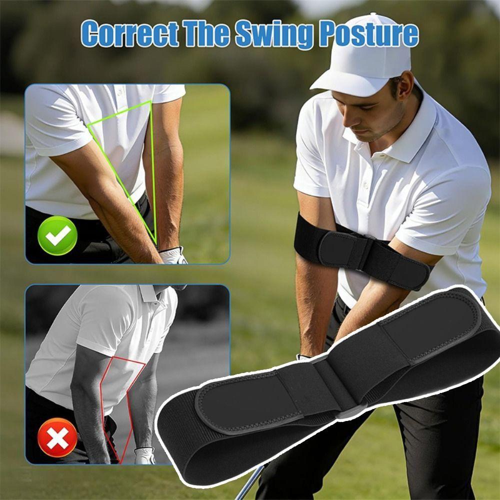 Adjustable Golf Swing Training Aid Elastic Golf Swing Strap for Improving Distance and Accuracy
