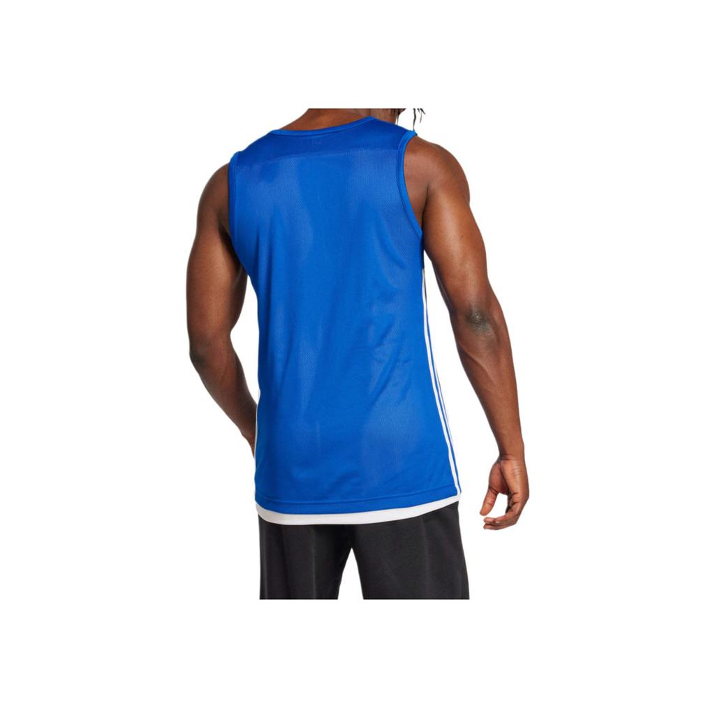 Adidas 3G Speed Rev Jrs Three Stripes Reversible Knit Sleeveless Basketball Jersey Men jerseys Blue DY6593