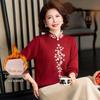Pasiter Mid-Aged Women's Thick Warm Knit Sweater