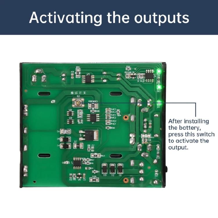 UPS System 18650 Power Supply Box for Networking Devices 18650 Battery Case With Overcharge Protections  Stable Output
