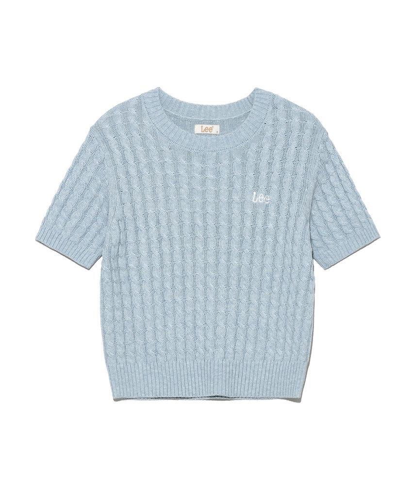 LEE Women'S Cable Knit Light Blue