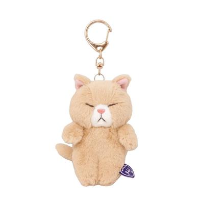 Naito Design Institute Bou-ähnliche Katzenmaskottchen Chabo Plüschtier Gesamtlänge ca.. 13,5 cm