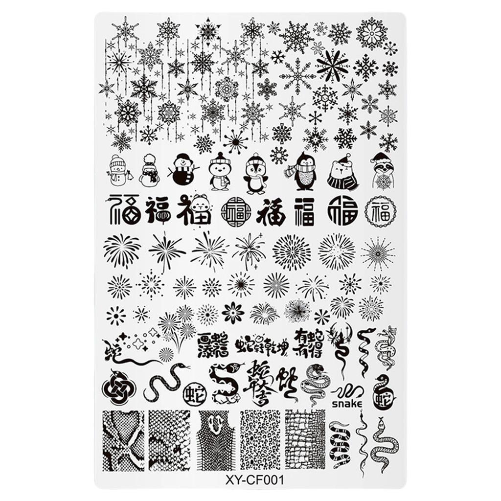 Fashion Nail Art Stamping Plate Manicure Nail Art Design Decoration Accessories for Home and Professional Salon Use