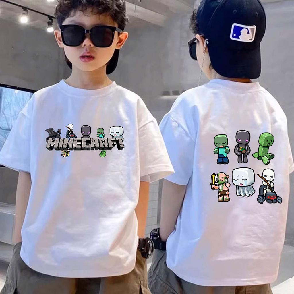 Summer Children's Short Sleeved Shirt with Double-sided Printed Fashion T-shirt