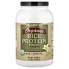 Organic Rice Protein Powder, Vanilla, 3 Lb (1.36 Kg)