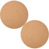 Boao 2 Pcs 12 Inch Cork Plant Coaster Cork Mat Trivet for Plant Round Absorbent Corkboard Mat Pad Planter Saucers for Kitchen Dining Table Countertop