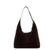 Winter popular Maillard big bag women's 2025 new fashion commuter underarm bag retro suede tote bag