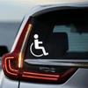 PVC Behindert An Bord Auto Rollstuhl Schild Aufkleber Windschutzscheibe Fenster Wasserdicht Und Kratzfest Aufkleber Styling Dekoration