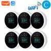 Tuya WiFi Gas Detector Home LPG Natural Gas Leak Alarm LED Display Leakage Sensor Smart Life APP Control