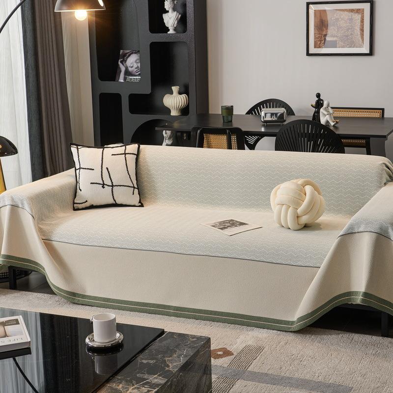 Chenille Sofa Cover All Seasons Universal One Piece Large Dustproof Soft Towel Fabric for Living Room Furniture