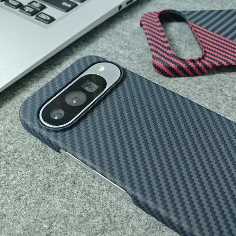 Case For Google Pixel 10 Pro XL Pixel 9 Pro Matte Hard Carbon Fiber Texture Pattern Light And Thin Phone Cover Bumper