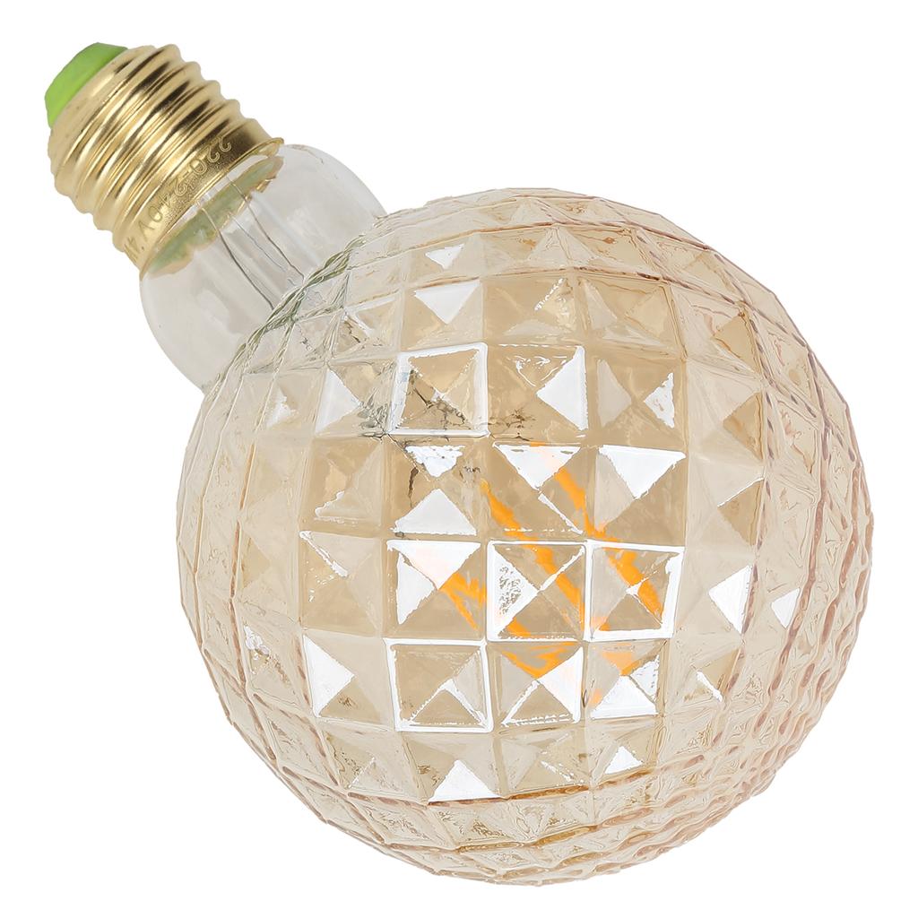 220V LED Decorative Bulb E27 4W G95 Glass Bulb High Brightness Filament Lamp Vintage Light Bulb for Living Room Bedroom