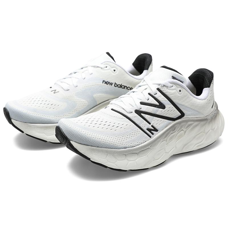 New Balance Fresh Foam X More V4 White Black Metallic Sneakers MMORCW4