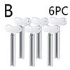 Portable Stainless Steel Toothpaste Squeezer & Hair Dye Dispenser Cleanser Squeezer, Bathroom Accessories, Half-Circle  Wringer