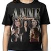 New Hot Sale Anne Hathaway Vintage 90s T-shirt Unisex Hip Hop Streetwear T-shirt Y2K Gothic Cotton Oversized T-shirts