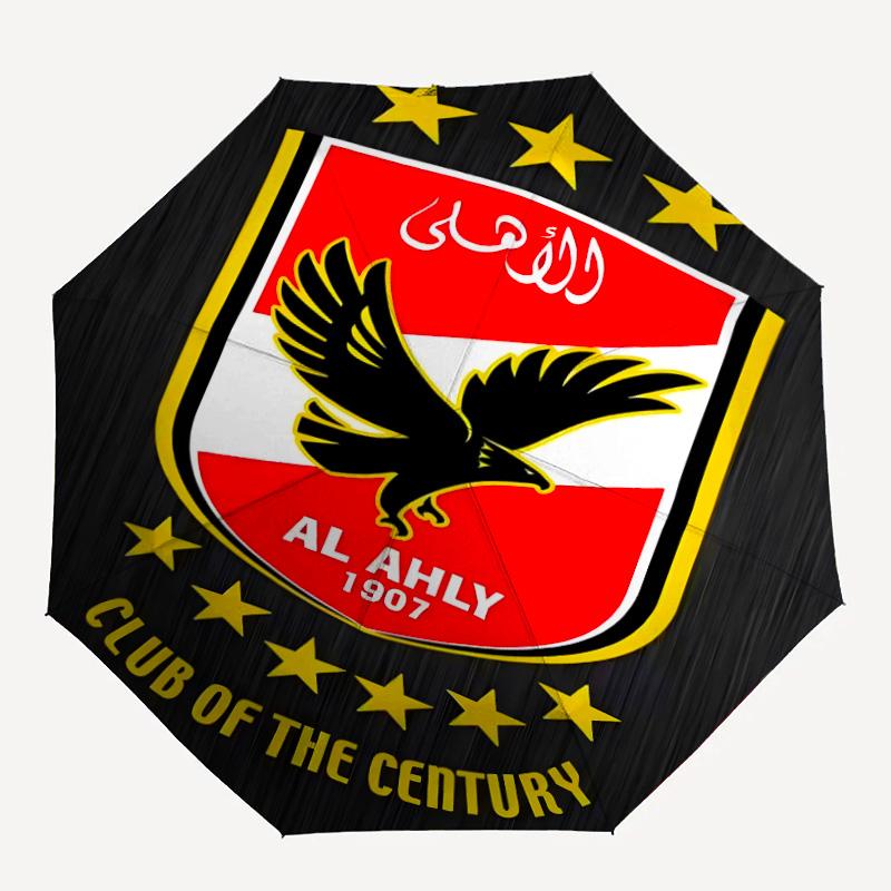 1pc Al Ahly FC Umbrella, Sun Protection, And UV Shielding. It Has Eight Sturdy Ribs for Outdoor Use And Perfect As a Holiday Gift