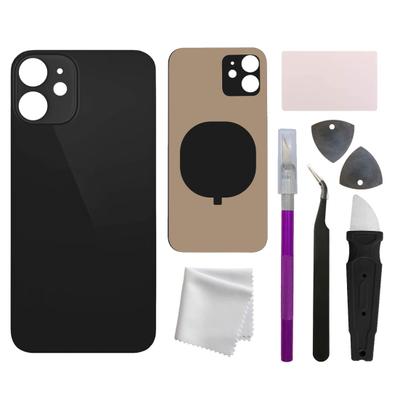Professional Back Glass Housing Battery Back Cover Replacement with Pre-installed Adhesive Tools