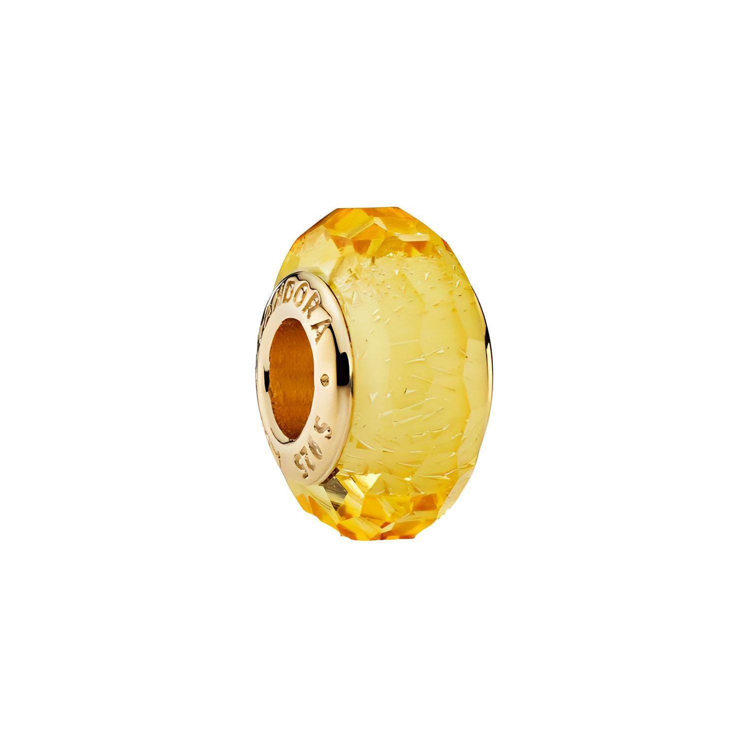 Pandora Moments Gold Cut Facet Charm Women Charm 768755C00 Gold,F