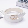 New Ins European and American Double G Buckle Belt for Women, Decorated Denim Student Belt, Versatile Belt for Ladies