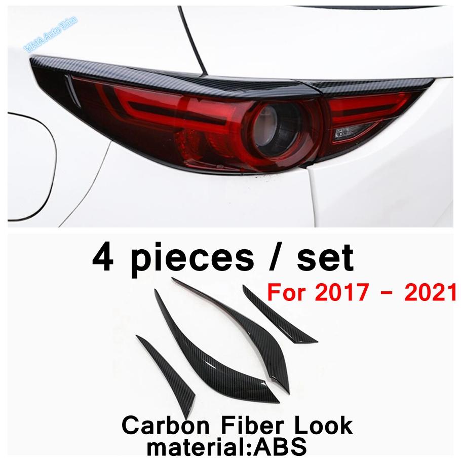 Car Front Headlight Eyebrow Decoration Cover Trim Fit For Mazda CX-5 CX5 2017 - Rear Headlamp Eyelid Exterior Accessories