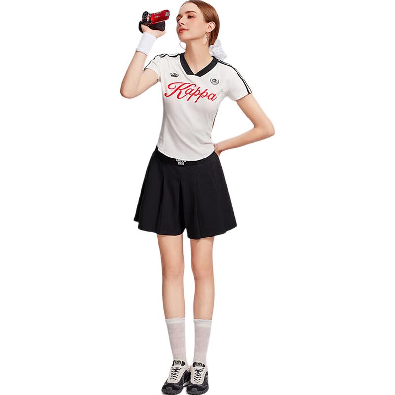 

Kappa Women s V-Neck Short Sleeve T-Shirt L