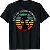 Lustiges Anarchie Katze Vintage Sonnenuntergang T-Shirt