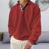 Season Long-sleeved V-neck Men's Lapel Loose Sweater Men's Clothing