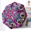 1pc Mandala Artwork Automatic Open/Close Umbrella, Folding Compact Umbrella with Lightweight Design for Women/Men yy251011114