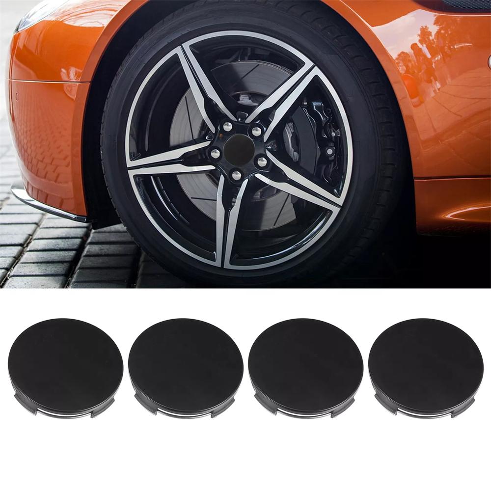 Universal Car Wheel Centre Hub Cover Center Rims Cap Black ABS Plastic 4/8X 65mm