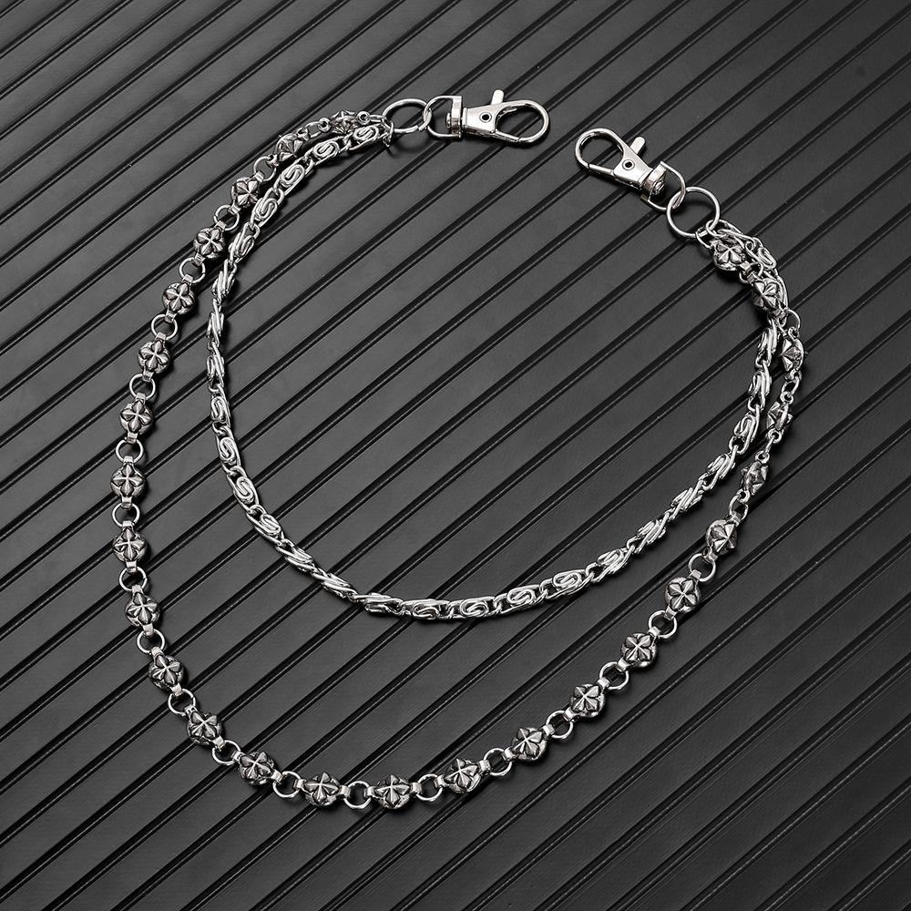 Street Hip Hop Jeans Chain Personality Punk Style Double Waist Chain Accessories