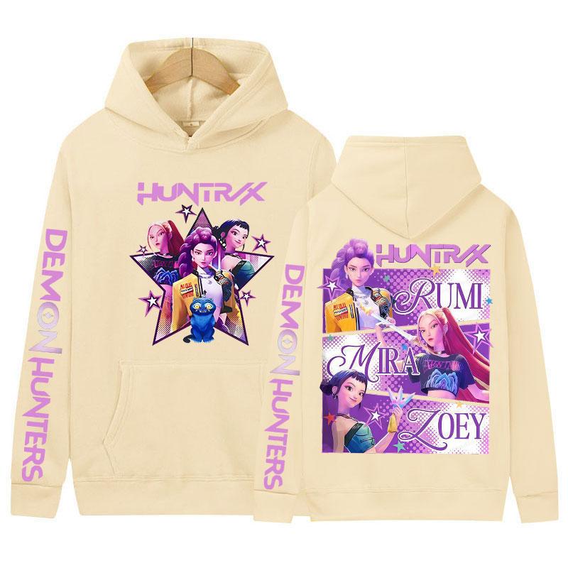 Demon Hunters Hoody 2025 K-pop Movie Aesthetic Clothing Graphic Sweatshirt Men Women Fashion Harajuku Long Sleeve Pullover Hoody