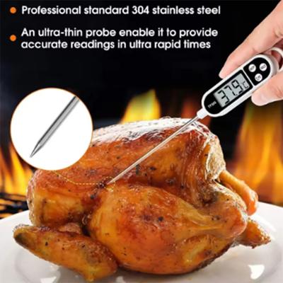 1pc-Stainless Steel Probe Type Household Food Thermometer Pen Type Milk Temperature Cooking Food Thermometer(No Battery.)