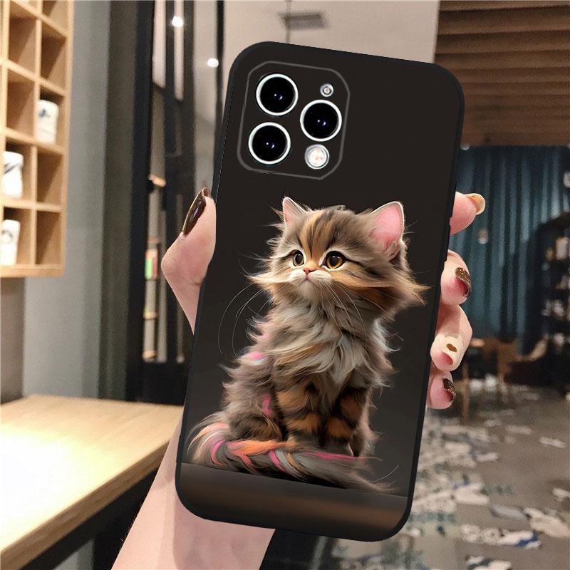 Cute baby kitten Cat Phone Case For iphone 17 Pro Max Air 16 15 14 13 Pro Max 15 16 Pro 15Plus Shell
