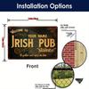 1pc Customizable Irish Pub Metal Sign Personalized Vintage Rustic Wall Decor for Home Bar (Decor Only)