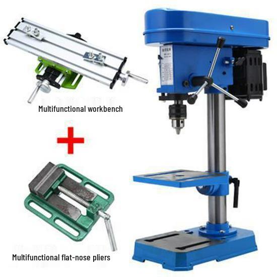 Versatile 220V Mini Bench Drill Press with 13mm Capacity & Variable Speed