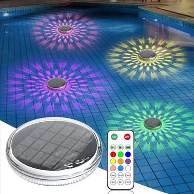 Solar Powered Solar Floating Pond Light 12 Modes Multi Color Changing Solar Water Drift Lamp Timed High Quality