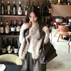 Mist Velvet Rabbit Fur Vest Women's Short Vest Thin New Stacked Stand-up Collar Fur Jacket Young