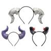 Bandeau Cornes de Diable Déguisement Halloween, Accessoire Cheveux en Plastique pour Adultes, Enfants, Fêtes et Accessoires de Photobooth