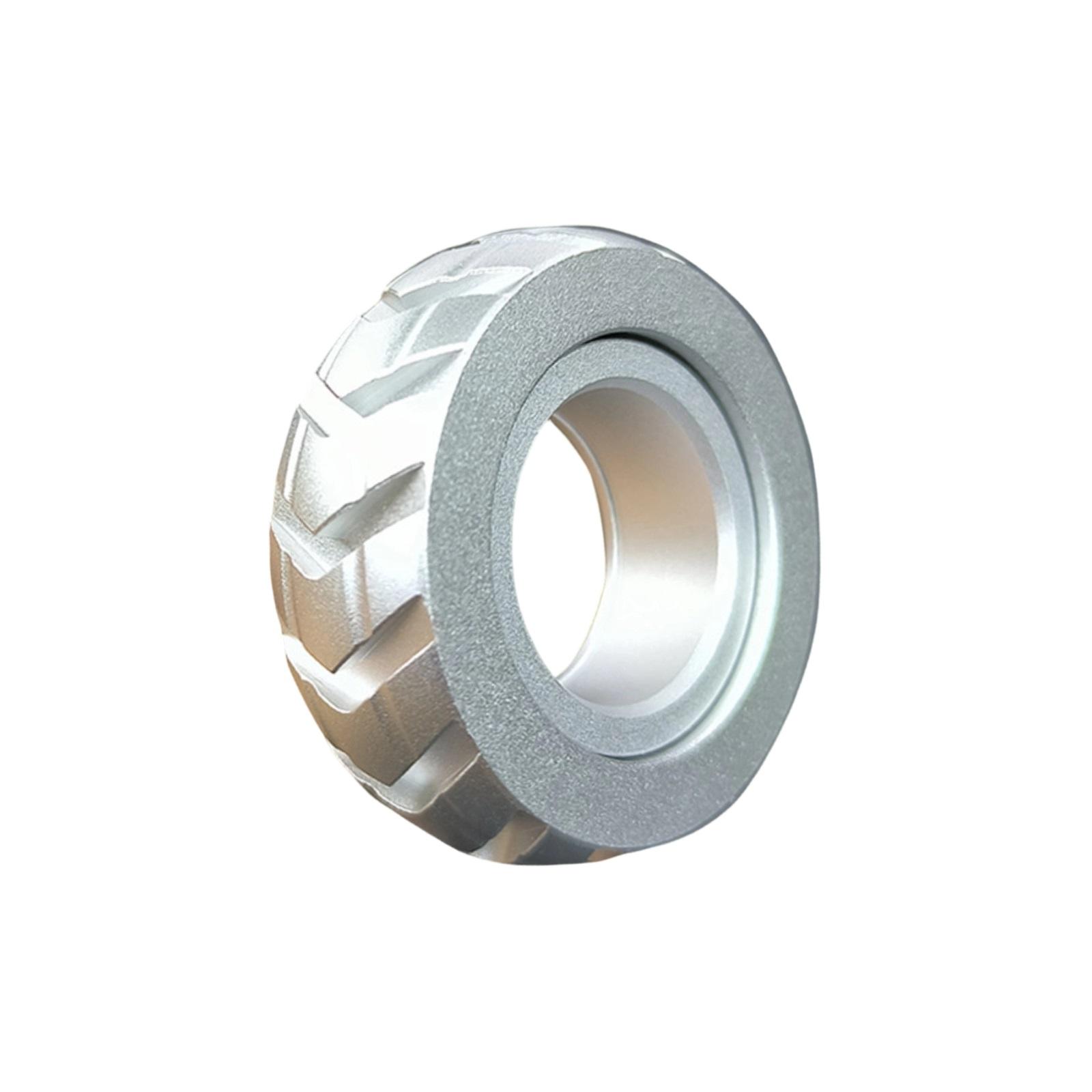 

Stainless Steel Ratchet Ring Mechanical Stress Relief Toy Desktop Fidget Spinner with Crisp Click Sound for Focus and Relaxation Use One Size
