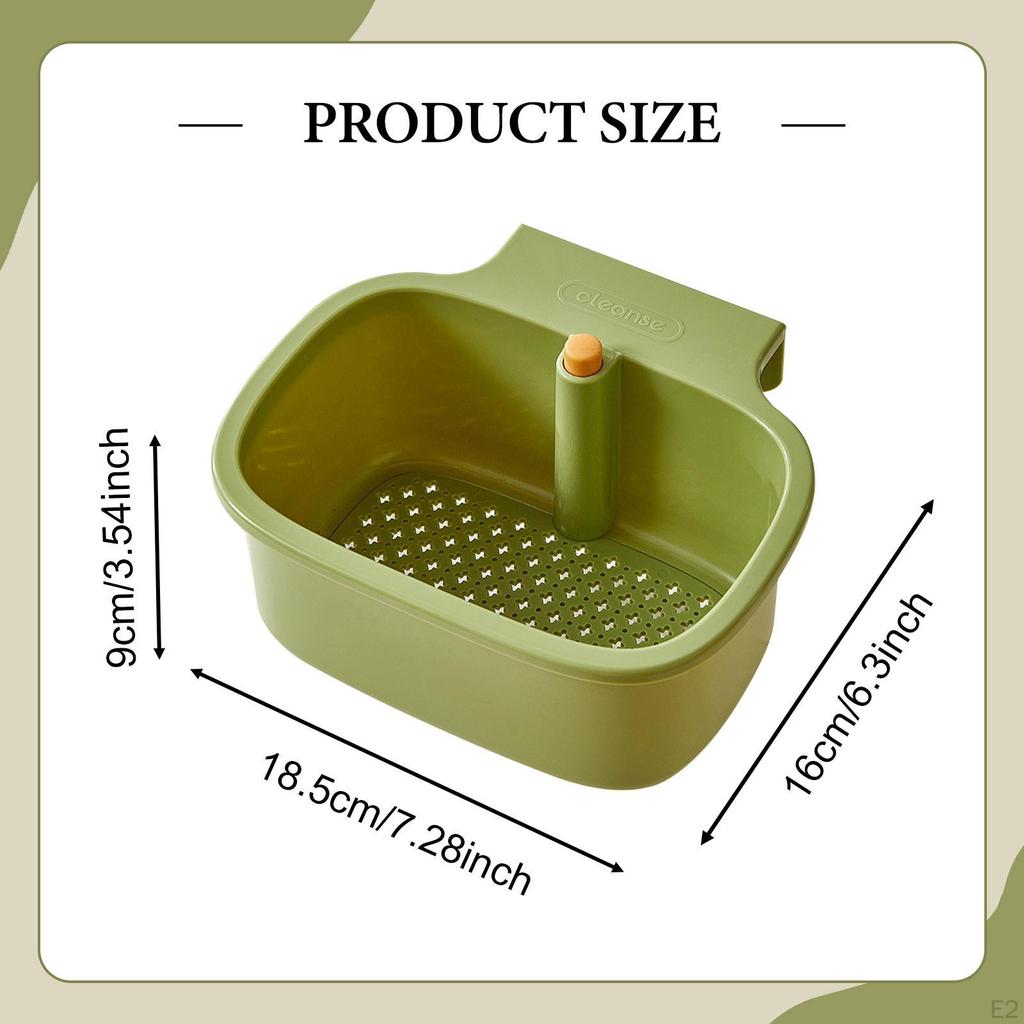 Abtropfkorb für Spülbecken, zum Auffangen von Speiseresten und Rückständen