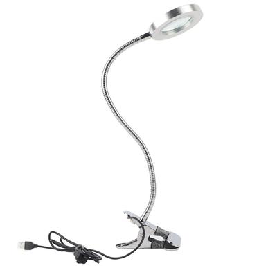 Portable Permanent Makeup Tattoo Reading 2.5 Times Magnifier Magnifying USB Light Lamp
