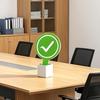 6PCS Yes/No Sign Paddles with Handle Comfortable Grip Voting Card Red Green Symbols Double-Sided Cards for Game Answering